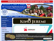Tablet Screenshot of gimnazjum.liceumxv.edu.pl